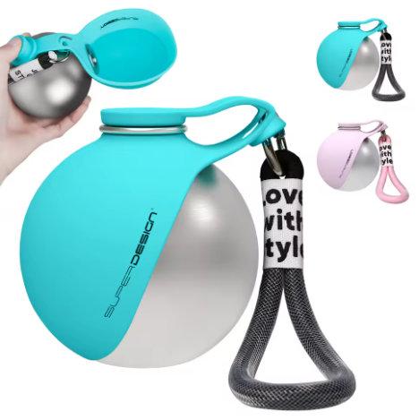 Bola De Agua Portatil Acero Inox Drinkball (Azul & Rosa)