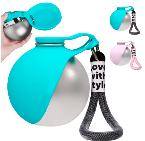 Bola De Agua Portatil Acero Inox Drinkball (Azul & Rosa)